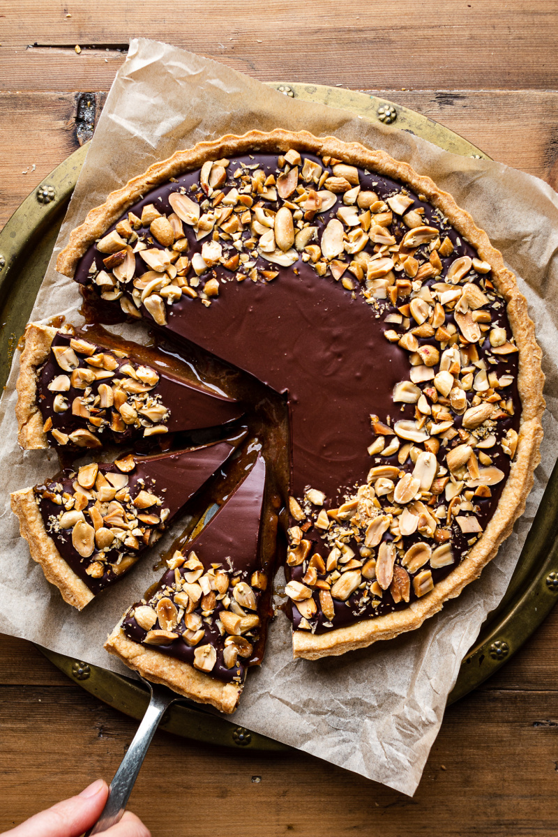 Chocolate Salted Caramel Tarts - Sugar Apron