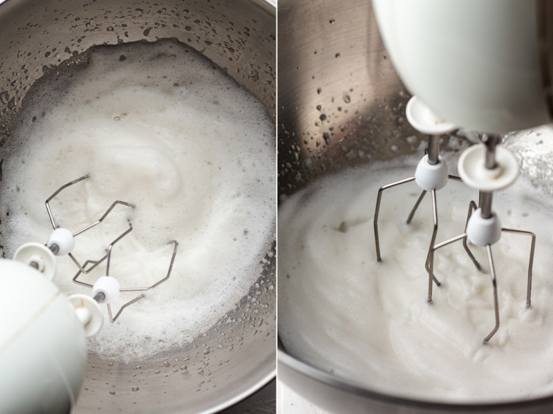 vegan lady fingers aquafaba whipping