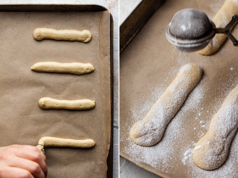 vegan lady fingers piping