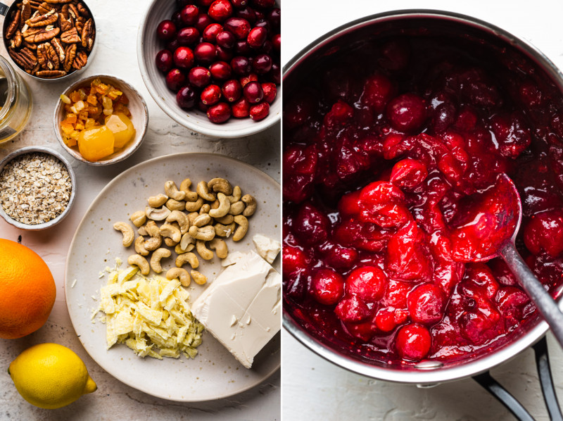 cranberry baked vegan cheesecake ingredients