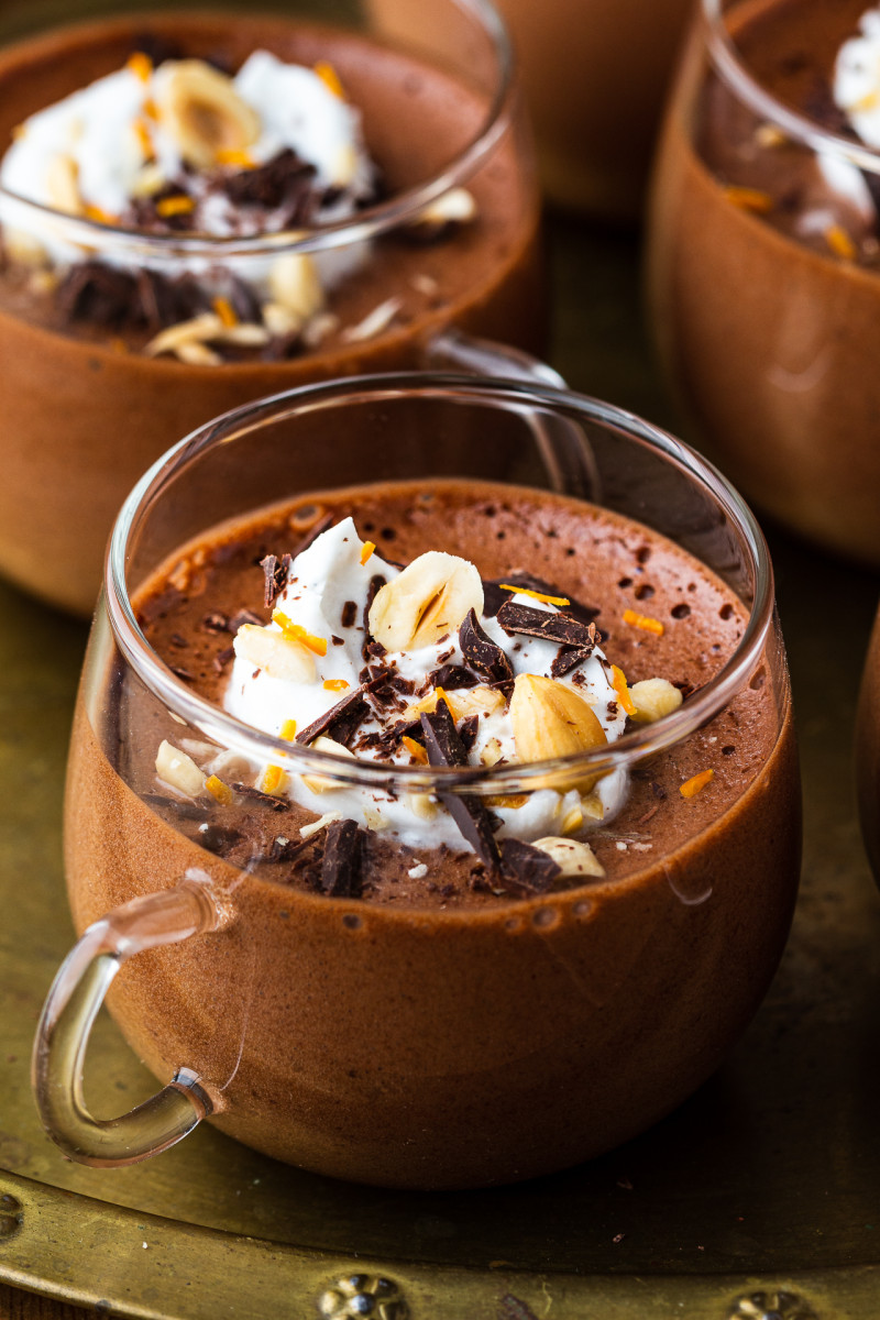 vegan hazelnut chocolate mousse