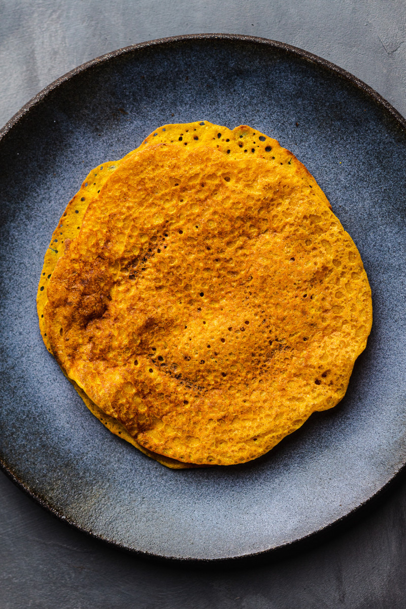 masala potatoes red lentil pancakes fried