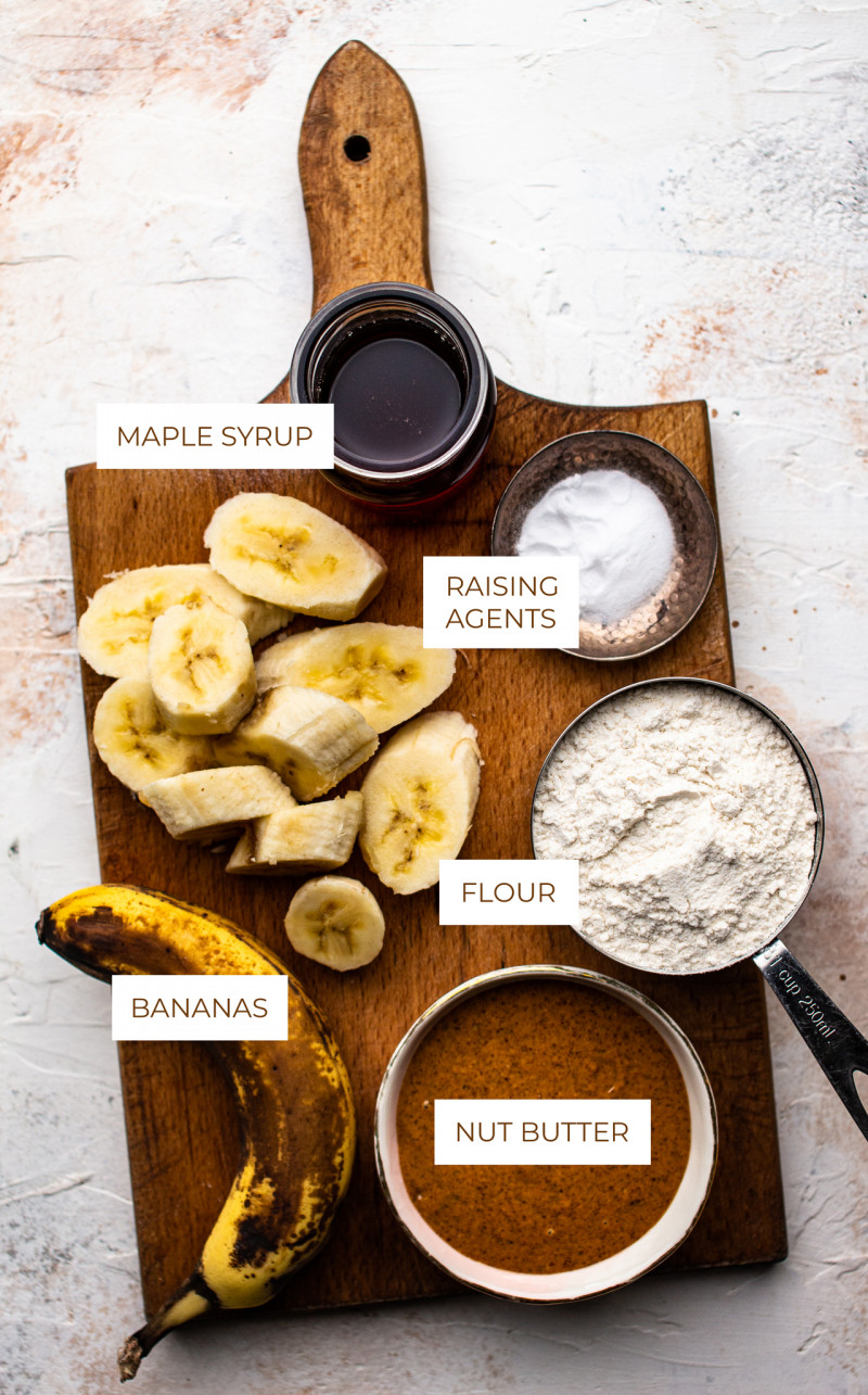 easy banana muffins ingredients