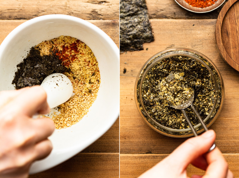 seaweed chips making seasoning