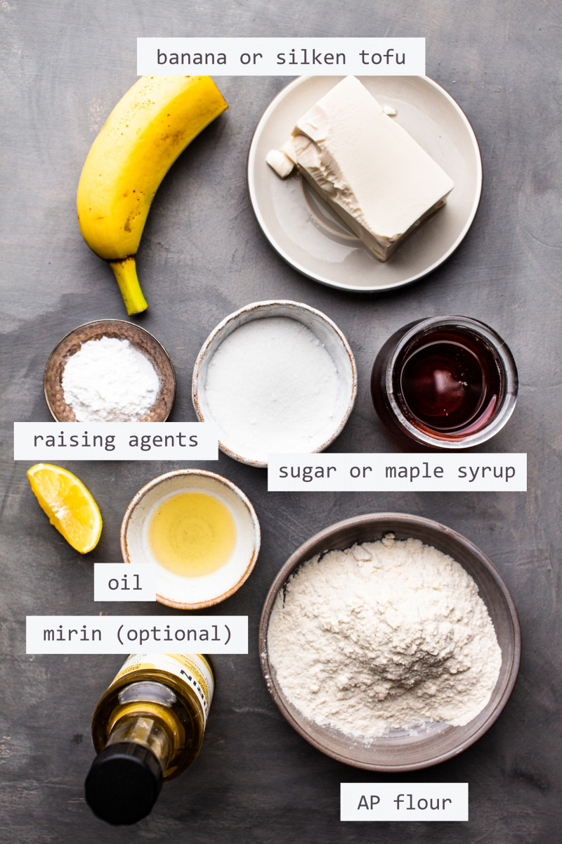 vegan dorayaki ingredients