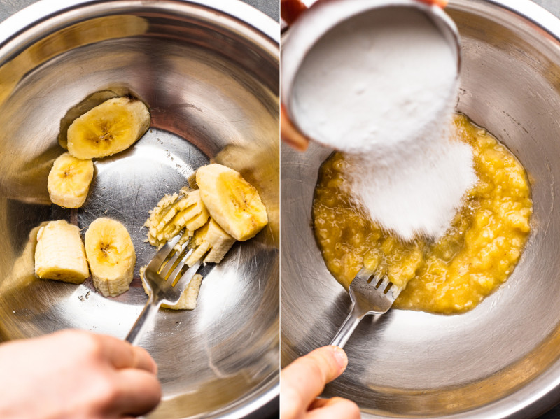 vegan dorayaki mashed bananas