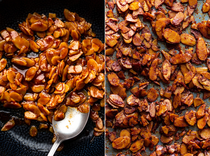 vegan pumpkin risotto almond bacon