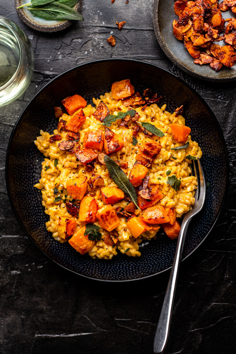 vegan-pumpkin-risotto-lazy-cat-kitchen