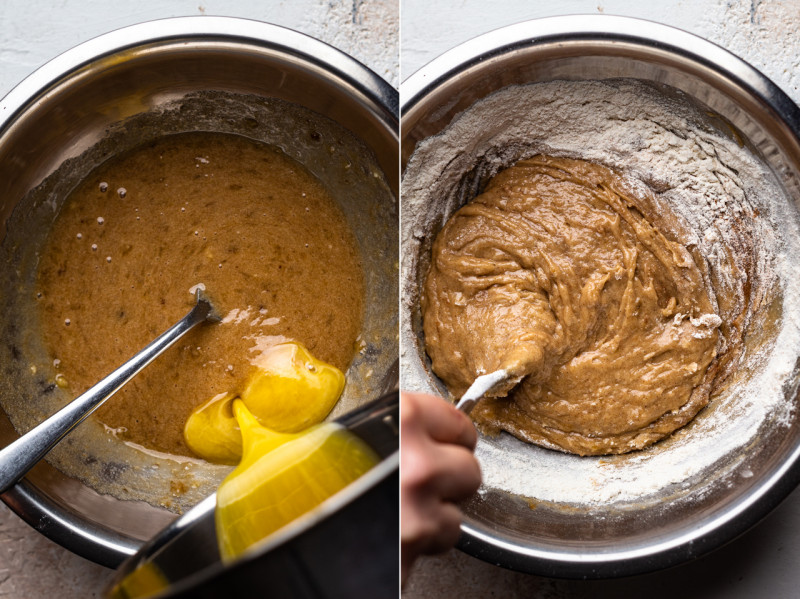 banana cookies process two