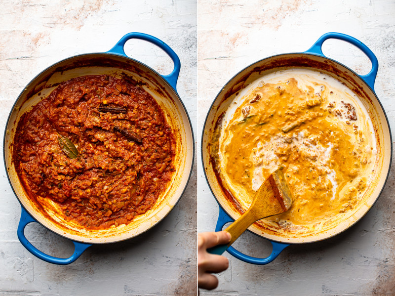 easy vegan korma adding coconut