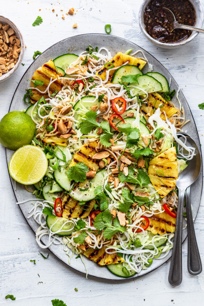 Summer farro salad - Lazy Cat Kitchen