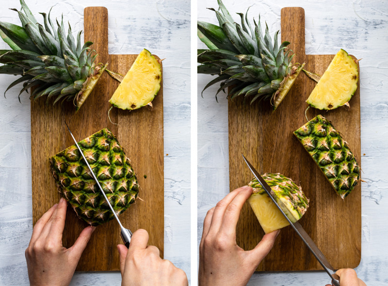 thai pineapple salad prep step 1 2