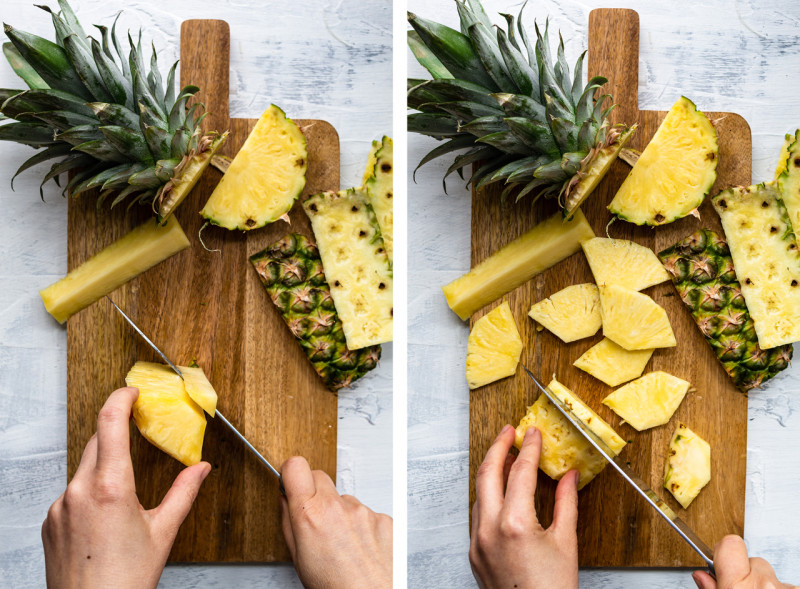 thai pineapple salad prep step 3 4