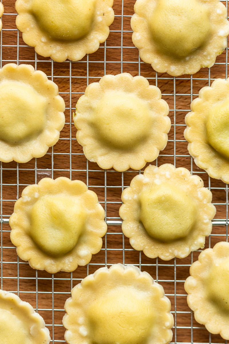 vegan gluten-free ravioli cooked