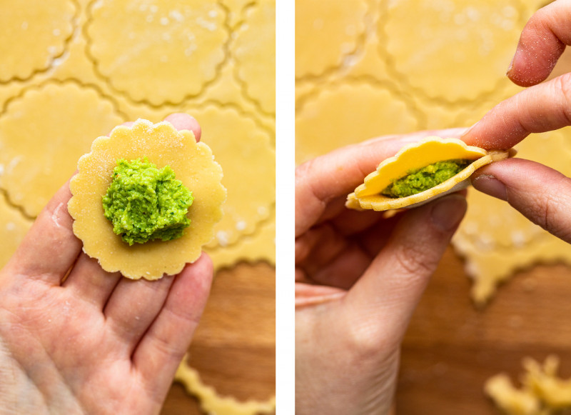 vegan gluten-free ravioli alternative shaping