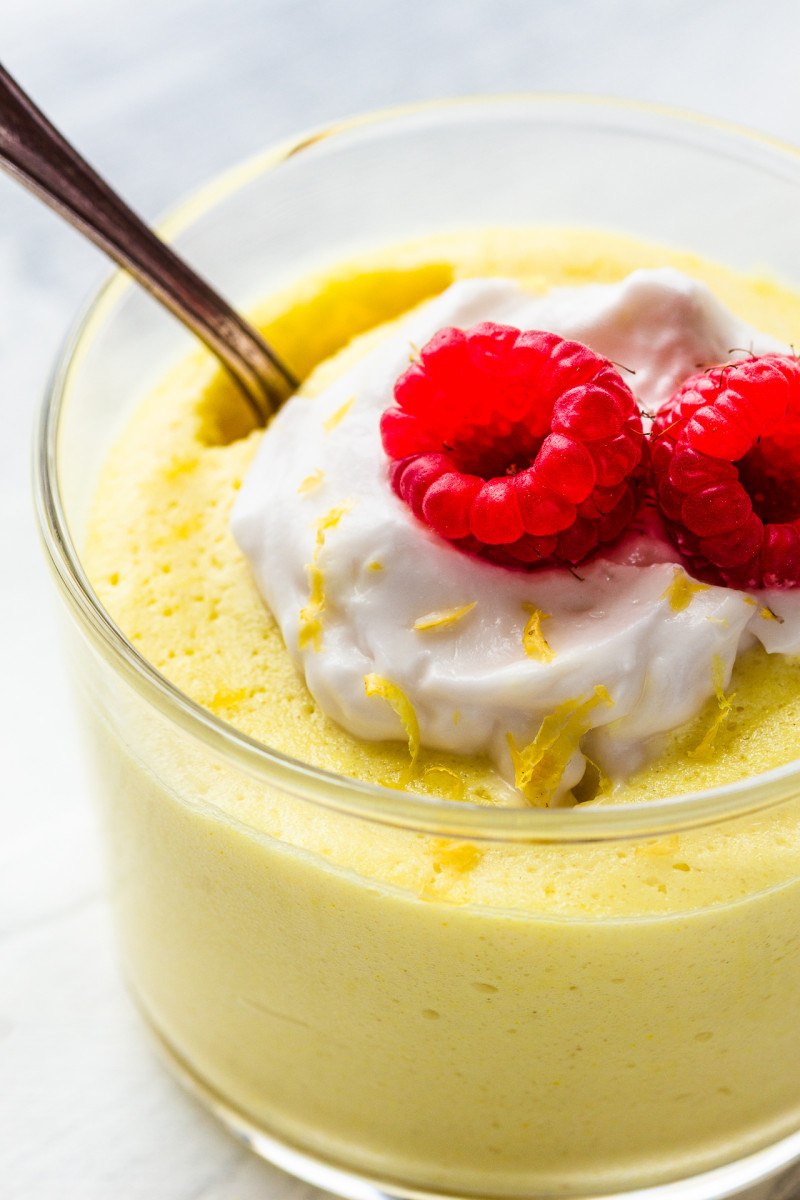 vegan lemon mousse macro