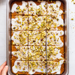 Vegan lime drizzle sheet cake-image