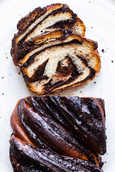 vegan babka cut