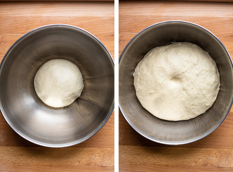 vegan babka dough proofing