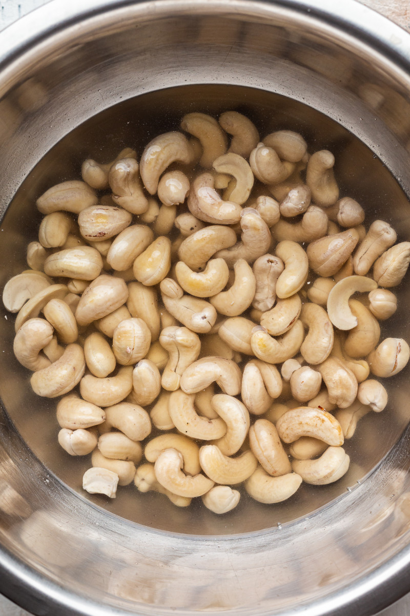 vegan fridge tiramisu slice soaked cashews