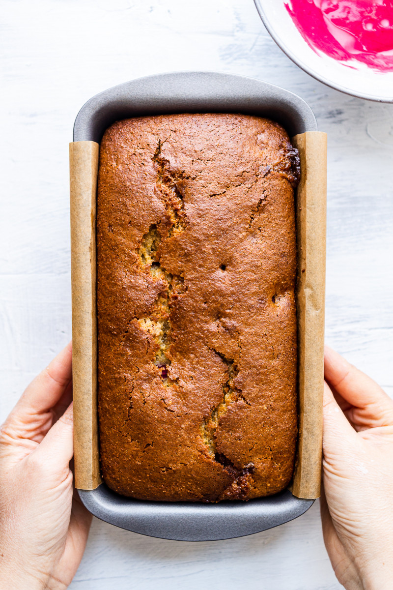 vegan raspberry cake baked