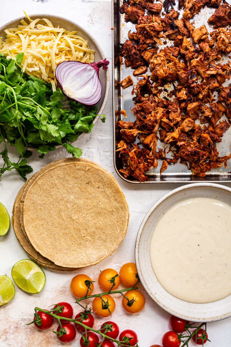 vegan enchiladas smoky jackfruit ingredients