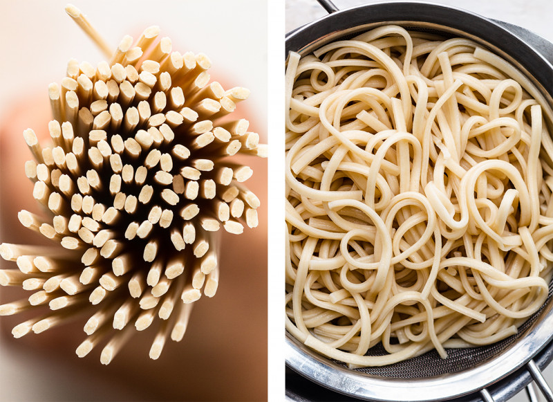 sesame noodles udon before and after