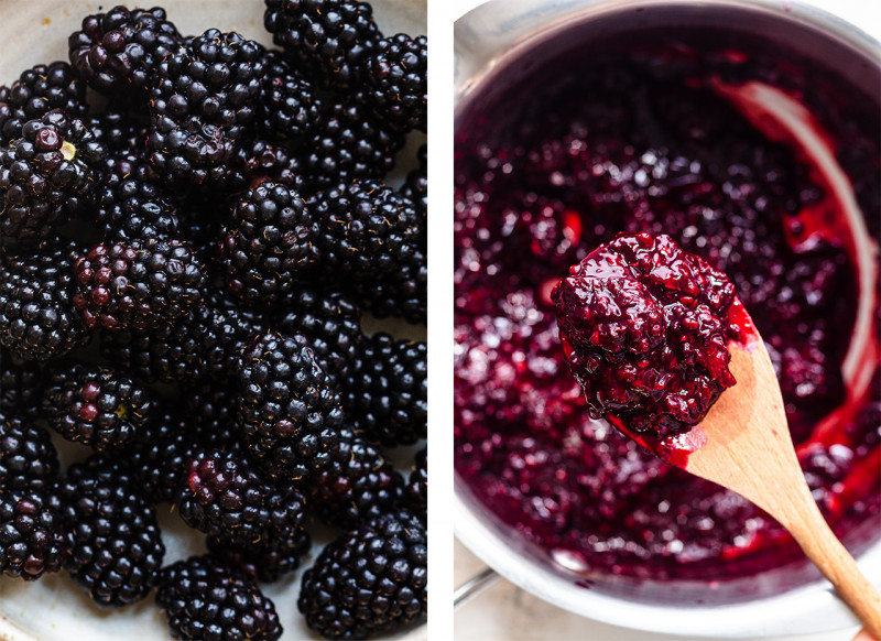 vegan bakewell blackberries blackberry filling