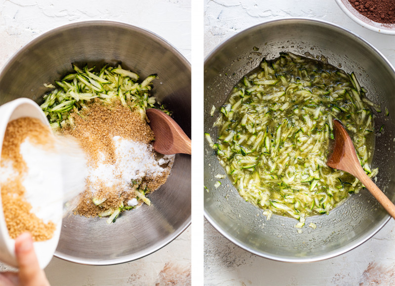 vegan chocolate courgette cake courgette