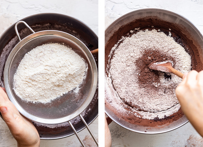 vegan chocolate courgette cake flour