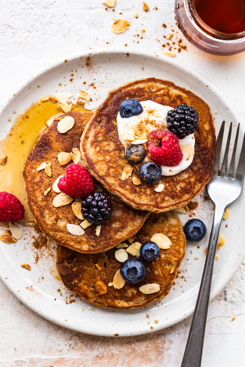 Vegan pancakes for one