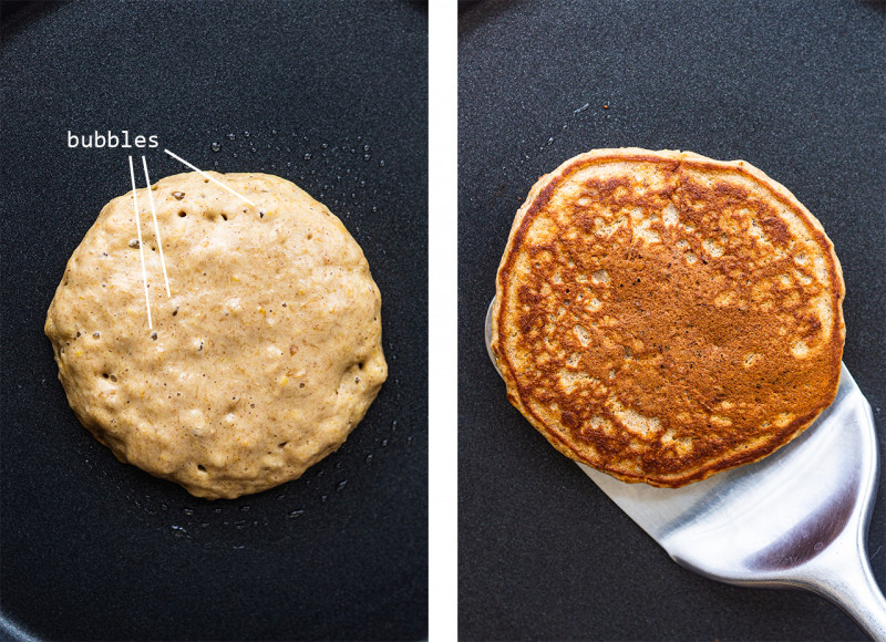 vegan pancakes for one frying