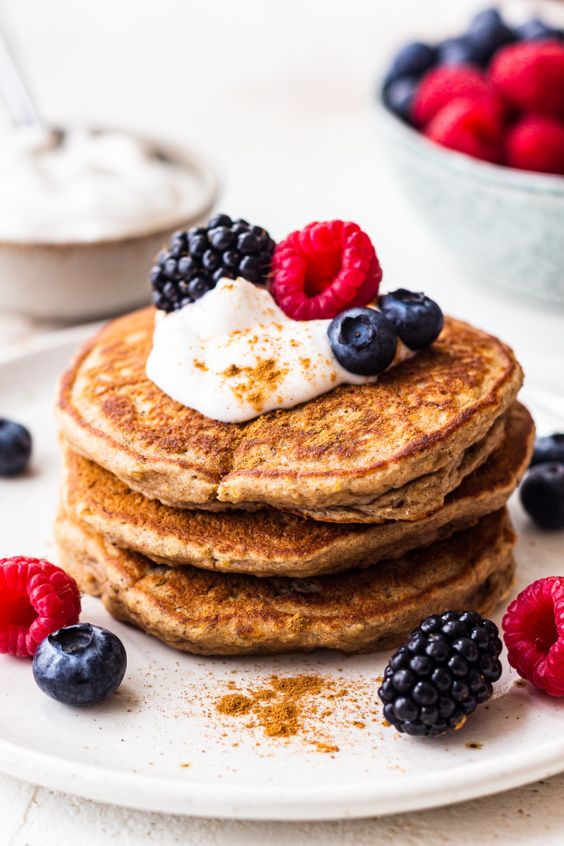 vegan pancakes for one stack