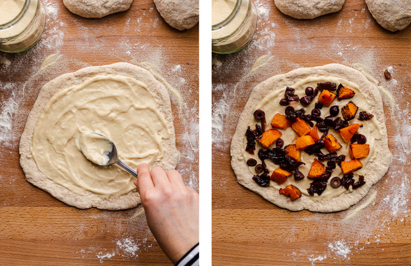 cheeseless pizza pumpkin rolling