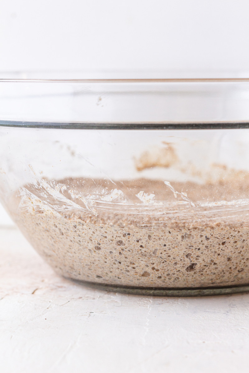 sourdough rye bread preferment ready