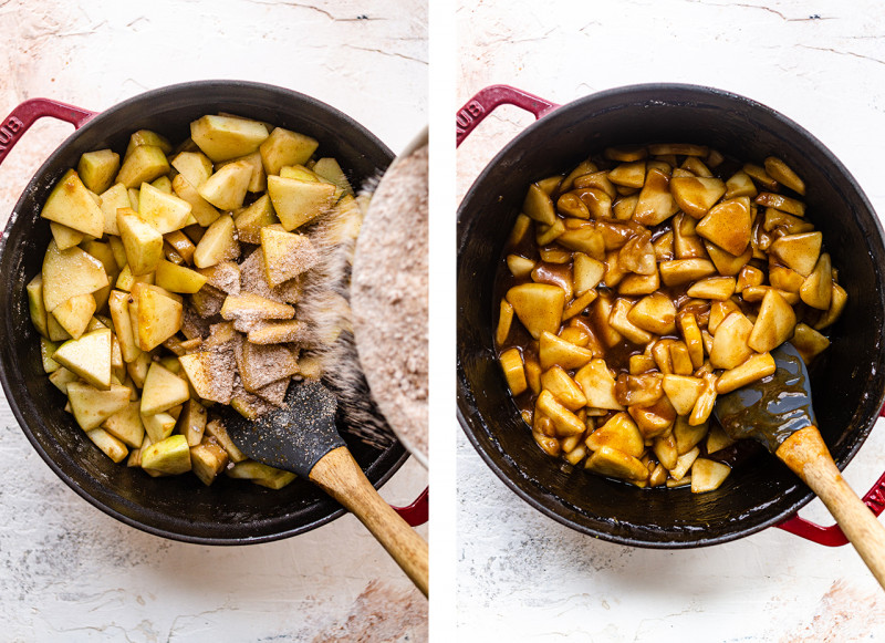 vegan apple pie apples cooking