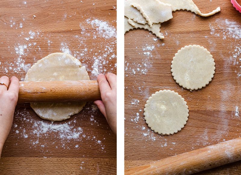 vegan custard tarts rolling pastry