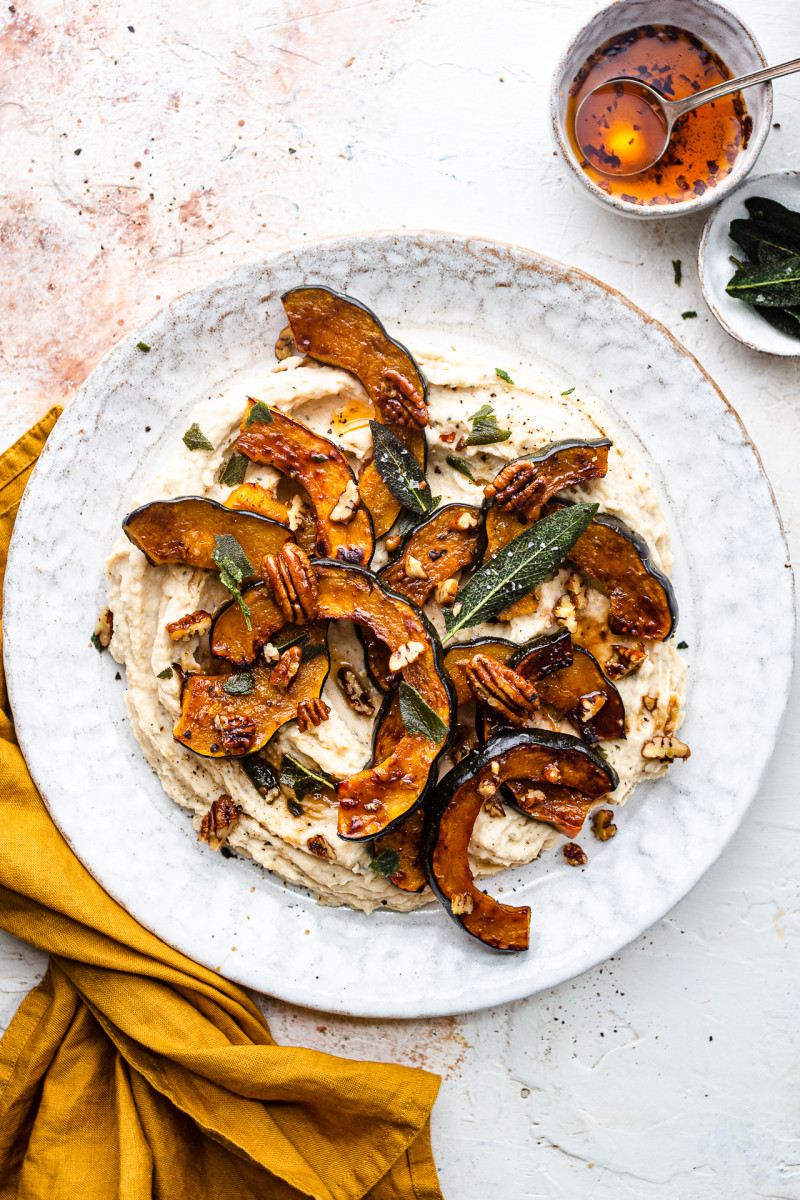 roasted acorn squash plate