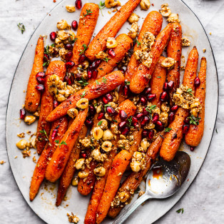 roasted carrots dukkah brittle