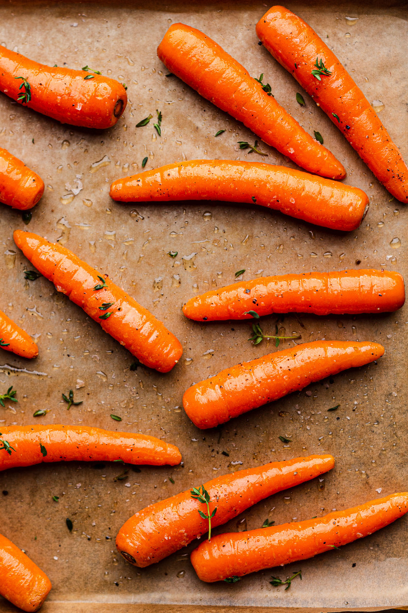 roasted carrots dukkah brittle before roasting