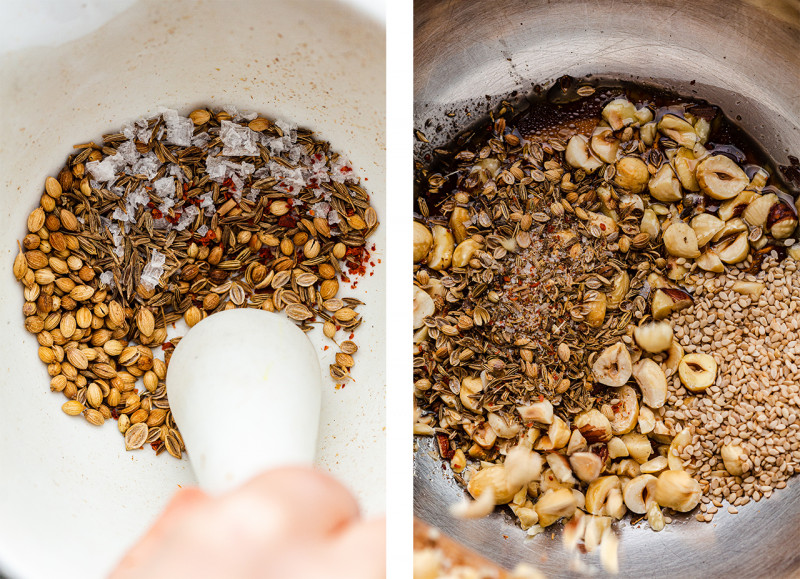 roasted carrots dukkah brittle ingredients