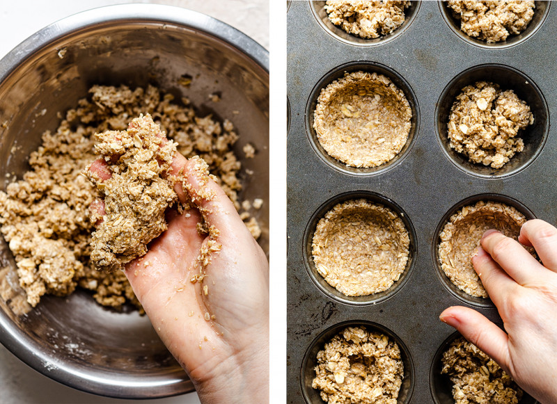 pecan pie cups making