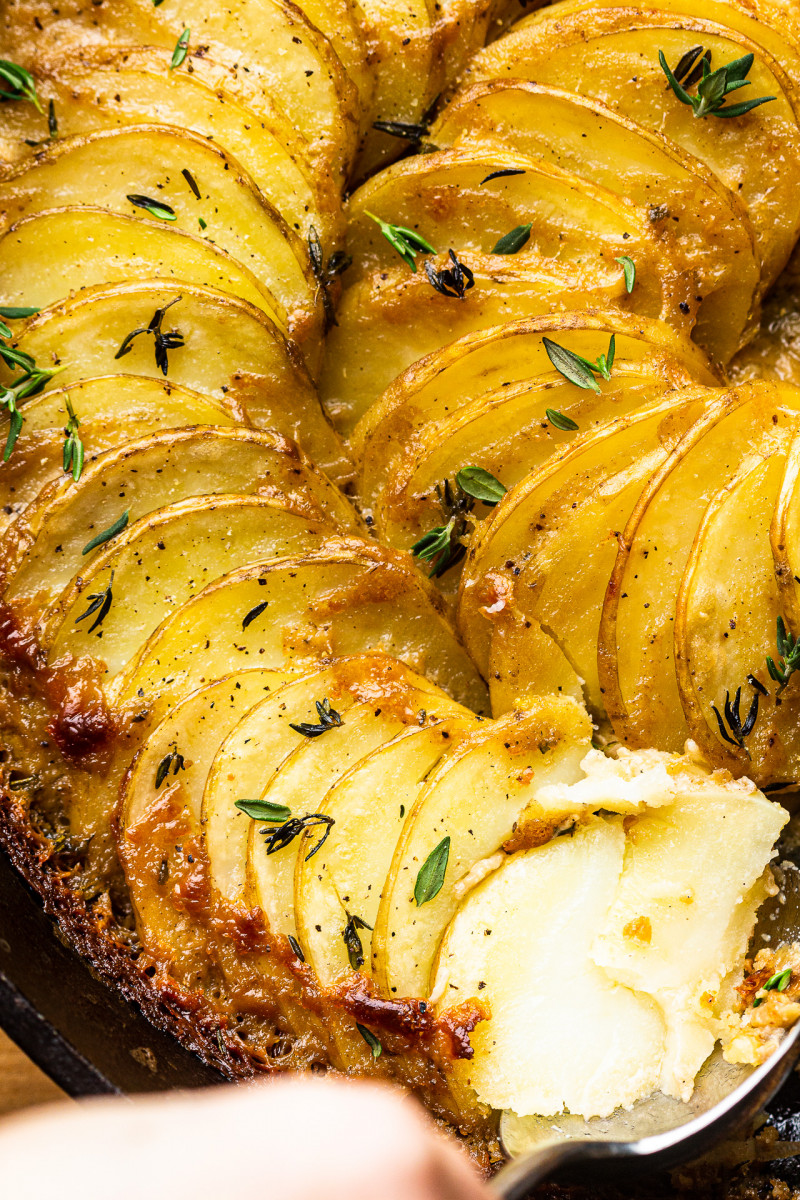 vegan potato gratin easy open
