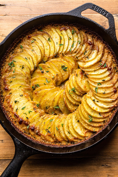 Vegan potato gratin (easy) - Lazy Cat Kitchen