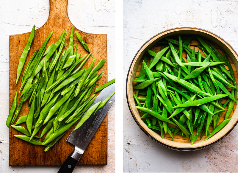 green beans breadcrumbs beans cut steamed