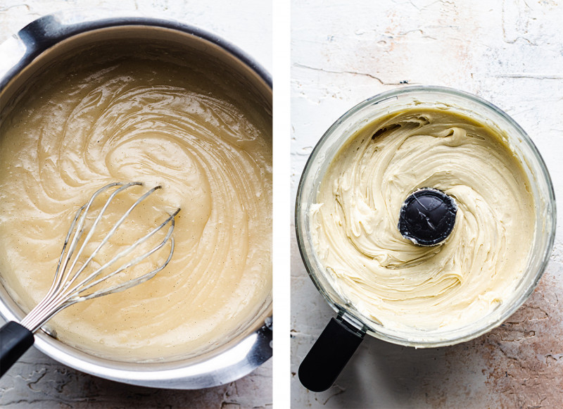 vegan gingerbread cake custard buttercream made