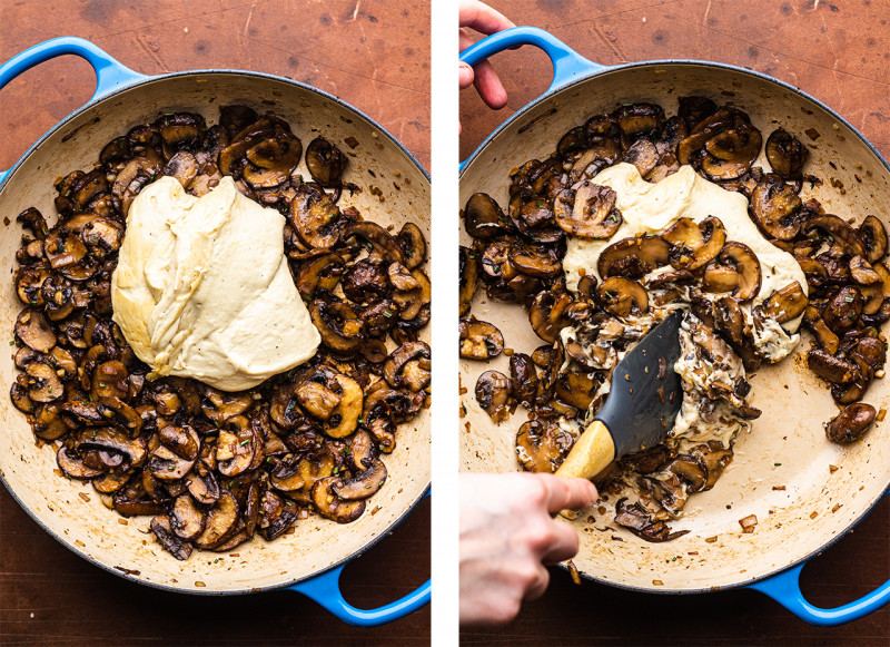 vegan mushroom pie filling