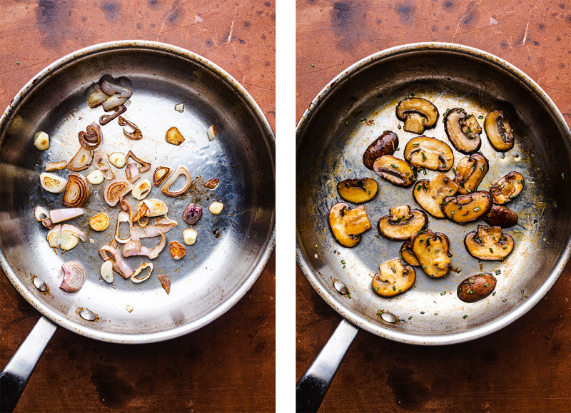 vegan pate mushrooms panfrying