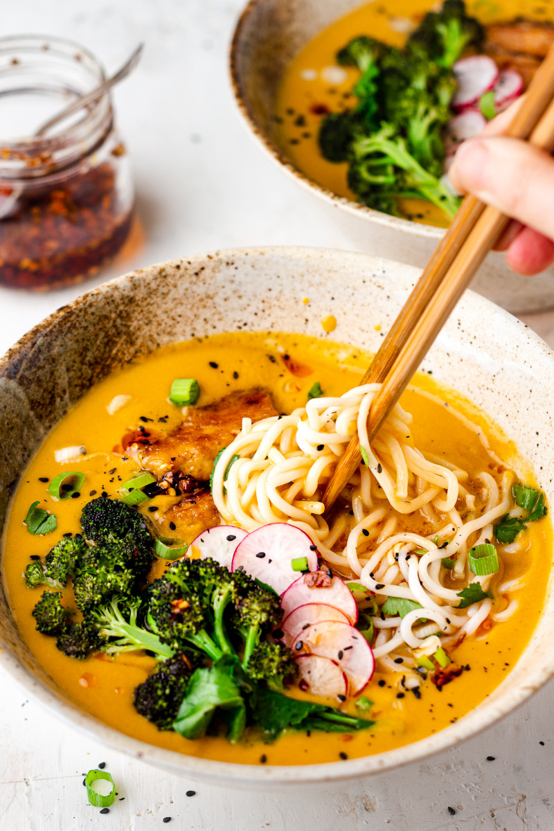 Vegetarian Pumpkin Ramen Side