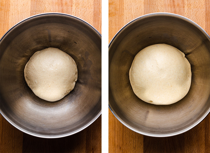 vegan kanelbullar proofing